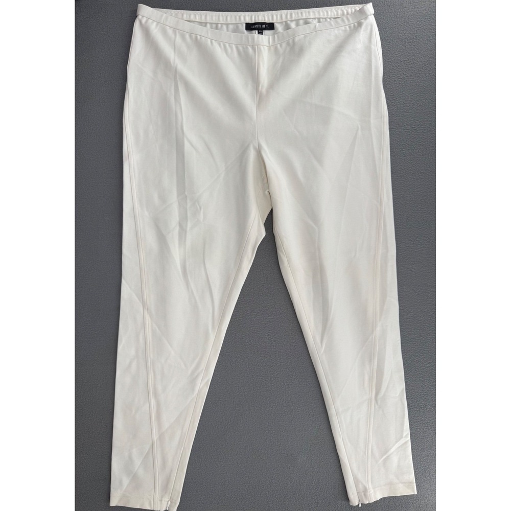 Lafayette 148 New York Pant XXL Slim Ankle Stretch Quiet Luxury Sophisticated